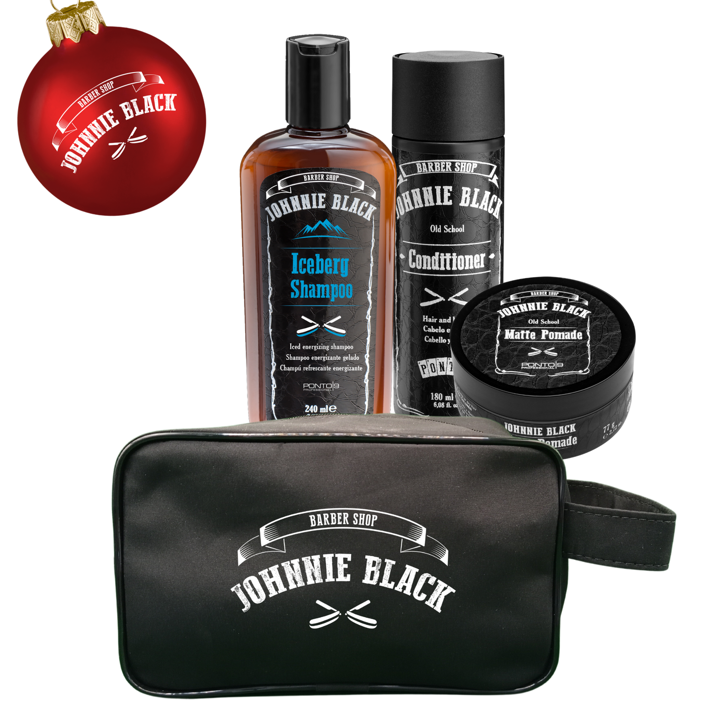 Kit Essenciais Revitalizantes - Para Cabelo, Barba e Corpo - Promoção Natal