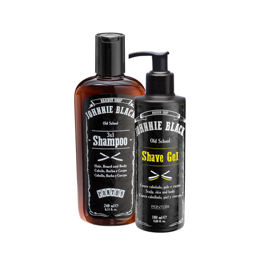 Kit Gel de barbear translucido para desenhar e barba - Pro.